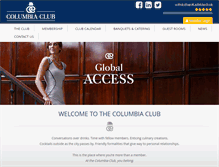 Tablet Screenshot of columbia-club.org